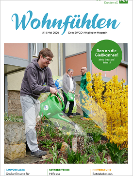 „Alles auf Grün“ im aktuellen Wohnfühlen-Magazin der Dresdner SWGD